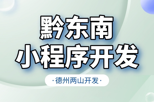 黔東南小程序開(kāi)發(fā)需要注意什么核心