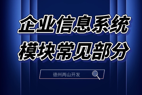 企業信息系統模塊常見部分的概括介紹(圖2) 企業信息系統模塊常見部分的概括介紹(圖2)